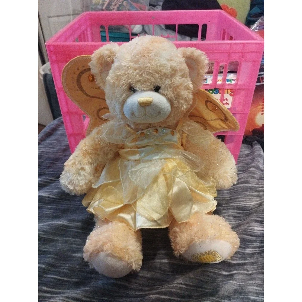 Build-A-Bear Workshop Gem of a Friend Topaz Teddy With Dress And Wings